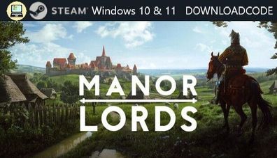 NEU PC Computer Spiel Manor Lords für Windows 10 11 STEAM Download Code Game Key