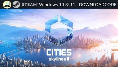NEU PC Computer Spiel Cities Skylines II für Windows 10 11 STEAM Download Code