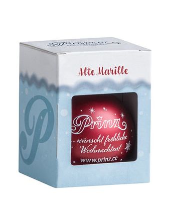 Prinz Christbaumkugel mit Prinz Alte Marille 4cl (41 % Vol., 0,04 Liter)