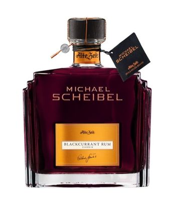 Scheibel Alte Zeit Blackcurrant Likör mit Rum (35 % vol, 0,7 Liter)