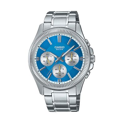 Casio Uhr Herren MTP-1375PD-2A2VEF Blau, Quarz