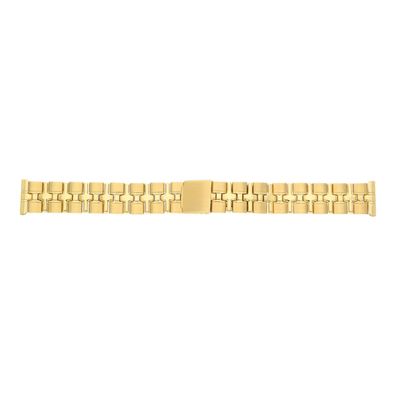 JuwelmaLux Uhrenband gemustert Damen PVD Beschichtet Gold JL30-10-5090