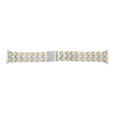 JuwelmaLux Uhrenband poliert, mattiert Edelstahl Gold plattiert JL30-10-5087