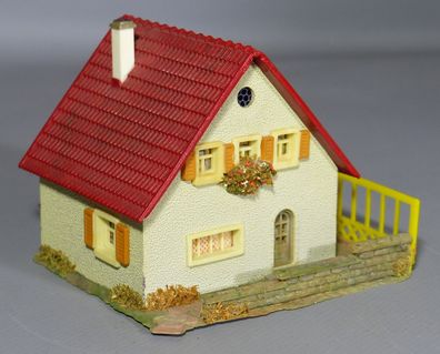 Faller H0 203 Siedlungshaus Wohnhaus Werks-Fertigmodell Kauffertigmodell 50er/60er