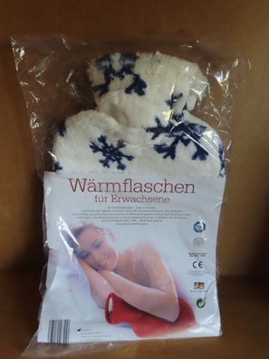 Wärmflasche für Erwachsene mit flauschigem Überzug (Original Verpackt)
