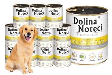 DOLINA NOTECI Premium Nassfutter mit Huhn adulte Hunde 12x800g
