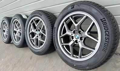 4x Original BMW 5er G60 G61 18 Zoll Winterräder Y Speiche 932 DOT24 RDK NEU