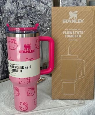Laser Engraved HK Tumbler Cup: Portable Travel Coffee Mug Kitty cup