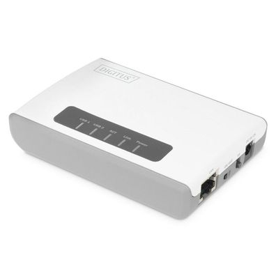 Digitus 2-Port USB2.0 Wireless Multif. Netw. Server,300Mbps