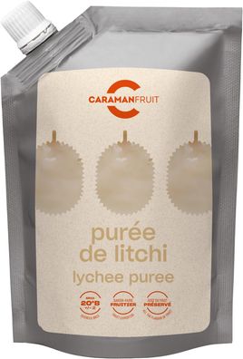 Caramanfruit Lychee-Frucht-Püree 1kg exotische Liebesfrucht Litschi angenehm süß