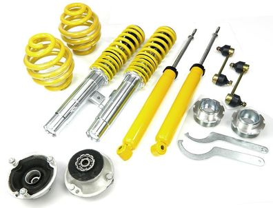 FK AK-STREET Gewindefahrwerk + 2 Domlager + Koppelstangen - Passend FÜR BMW E46