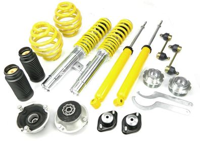 FK AK STREET Gewindefahrwerk + 4X Domlager + 2X Staubschutz Passend FÜR BMW E46