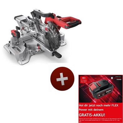 Flex Akku Kapp-Zugsäge SMS 190 18.0-EC 500631 mit Electronic Management System
