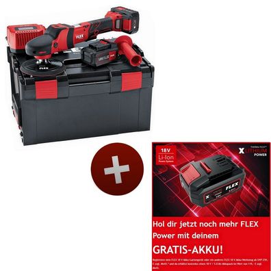 Flex Akku Rotationspolierer Polierer Polieren PE 150 18.0-EC/5.0 Set 447153