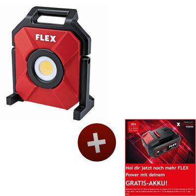 Flex LED Akku Baustrahler Strahler 209x290x354 CL 10000 10.8/18.0 504610