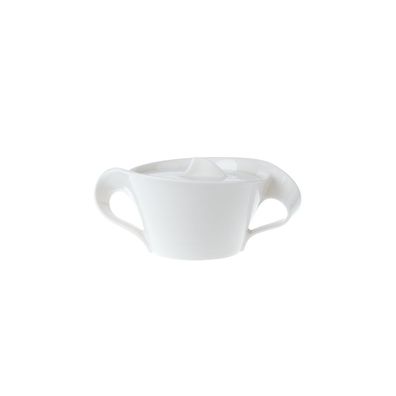 Villeroy & Boch NewWave Zuckerdose 6 Pers. Premium Porcelain weiß 1025250960 / !