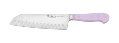Wüsthof Santoku mit Kullenschliff / Santoku Hollow Edge Classic Colour Purple Yam