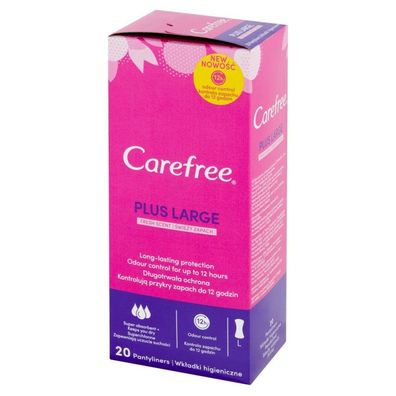 Carefree Plus Large Fresh Scent Damenbinden - frischer Duft 1p.-20St