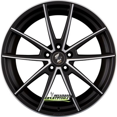 4x Etabeta Manay-K black matt polish 9x20 ET25 - LK5/112 ML78.1 Felge Alu