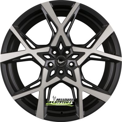 4x Barracuda Project X black brushed surface 10x22 ET45 - LK5/112 ML73.1 Felge Alu