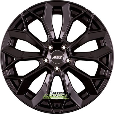 4x AEZ Leipzig black 10.5x21 ET48 - LK5/130 ML71.6 Felge Alu