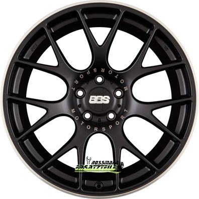 4x BBS CH-R schwarz matt 9x20 ET24 - LK5/120 ML82 Felge Alu