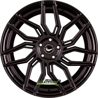 4x Barracuda Dragoon higloss-black 10x20 ET40 - LK5/112 ML73.1 Felge Alu