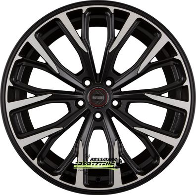 4x Momo RF02 black matt polish 10x20 ET40 - LK5/112 ML66.6 WR22B10040266 Felgen