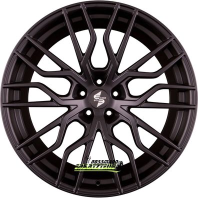 4x Etabeta Medusa black matt 9.5x21 ET37 - LK5/112 ML66.5 Felge Alu