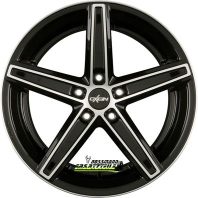 4x Oxigin 18 Concave black full polish HD 9x21 ET45 - LK5/112 ML66.6 Felge Alu