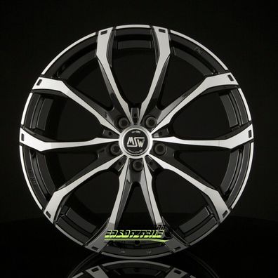 4x MSW MSW 48 gloss black full polished 9.5x21 ET46 - LK5/130 ML71.56 Felge Alu