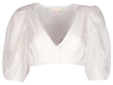 Dirndlbluse Mele halbarm ecru - Größe: 40