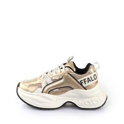 Buffalo Yuno - Cream / Gold / Schwarz Kunstleder