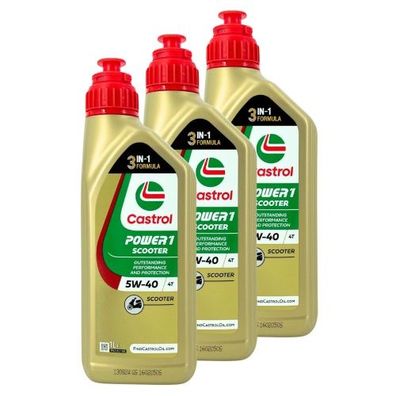 Castrol Power 1 Scooter 4T 5W-40 3x1 Liter