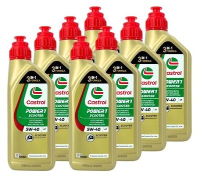 Castrol Power 1 Scooter 4T 5W-40 8x1 Liter
