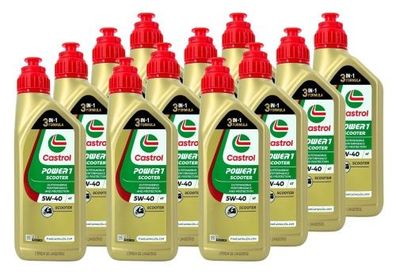Castrol Power 1 Scooter 4T 5W-40 12x1 Liter