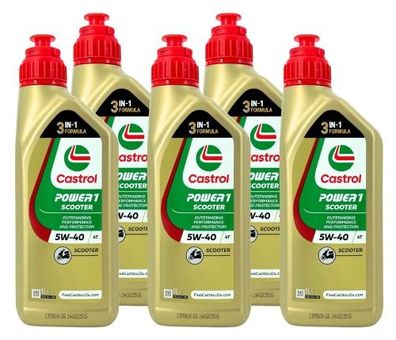 Castrol Power 1 Scooter 4T 5W-40 5x1 Liter