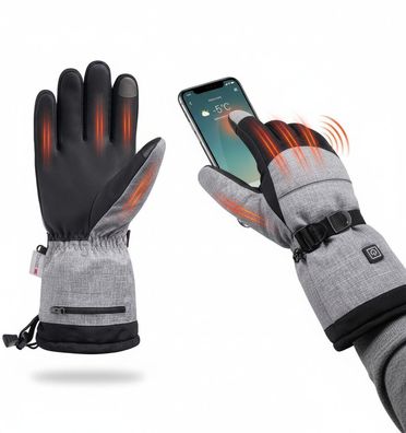 Winter-Skihandschuhe für Outdoor-Radfahren, Samtfutter, Touchscreen, Wasserdicht