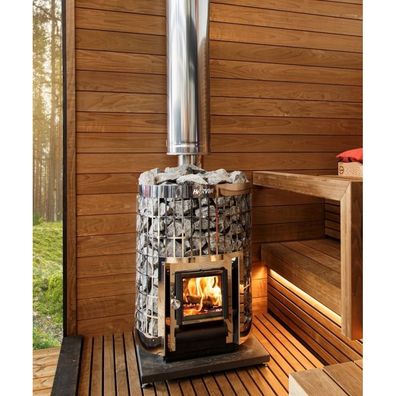 Harvia Cilindro 20 Steel holzbeheizter Saunaofen 17 kW Sauna Holzofen BImSchV 2