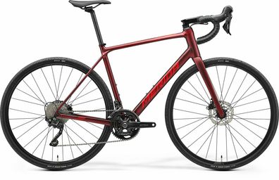 Merida Scultura Endurance GR 500 Matt Burgundy Red 28&quot; Diamant Rennrad in Dunkel