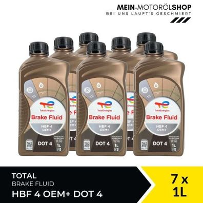Total Brake Fluid HBF 4 OEM+ DOT 4 7x1 Liter