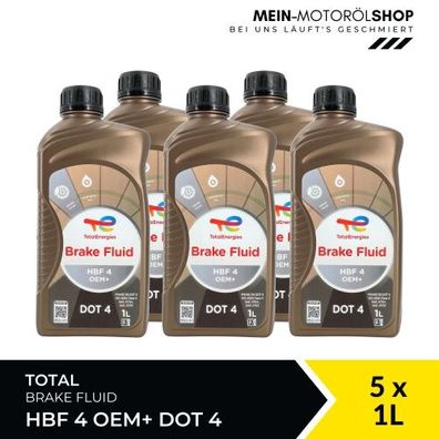 Total Brake Fluid HBF 4 OEM+ DOT 4 5x1 Liter