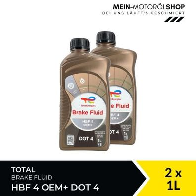 Total Brake Fluid HBF 4 OEM+ DOT 4 2x1 Liter