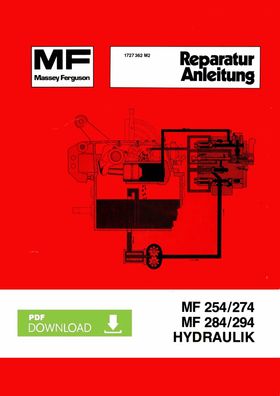 Reparaturanleitung Massey Ferguson Hydraulik für die MF 284 und 294
