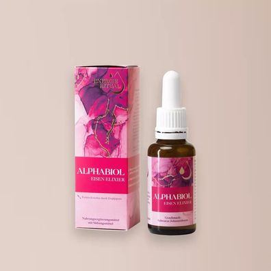 665,00 €/1L | Alphabiol Eisen Elixier - Eisentropfen + Folsäure + Vitamin B12 30 ml
