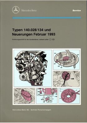 Werkstatthandbuch Mercedes Benz W 140, 300 2.8, 300 SD, Neuerungen 1993