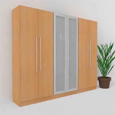 Büro Schrankwand Multi 9 Aktenschrank Büroschrank Aktenschränke Büromöbel 3-teilig