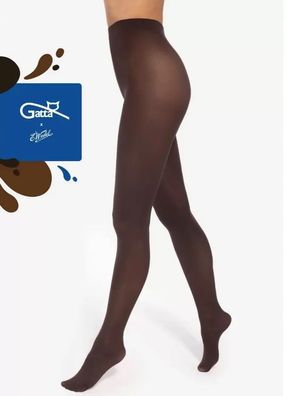 Gatta&Wedel Strumpfhose Mikrofaser 40DEN Schocolade elegant matt dunklebraun