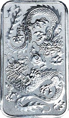 Australien 2020 Münzbarren Drache - 1 Oz Silber*