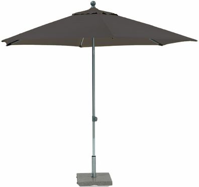 EASY PUSH Schirm Ø 300 cm Aluminium silber / /nthr